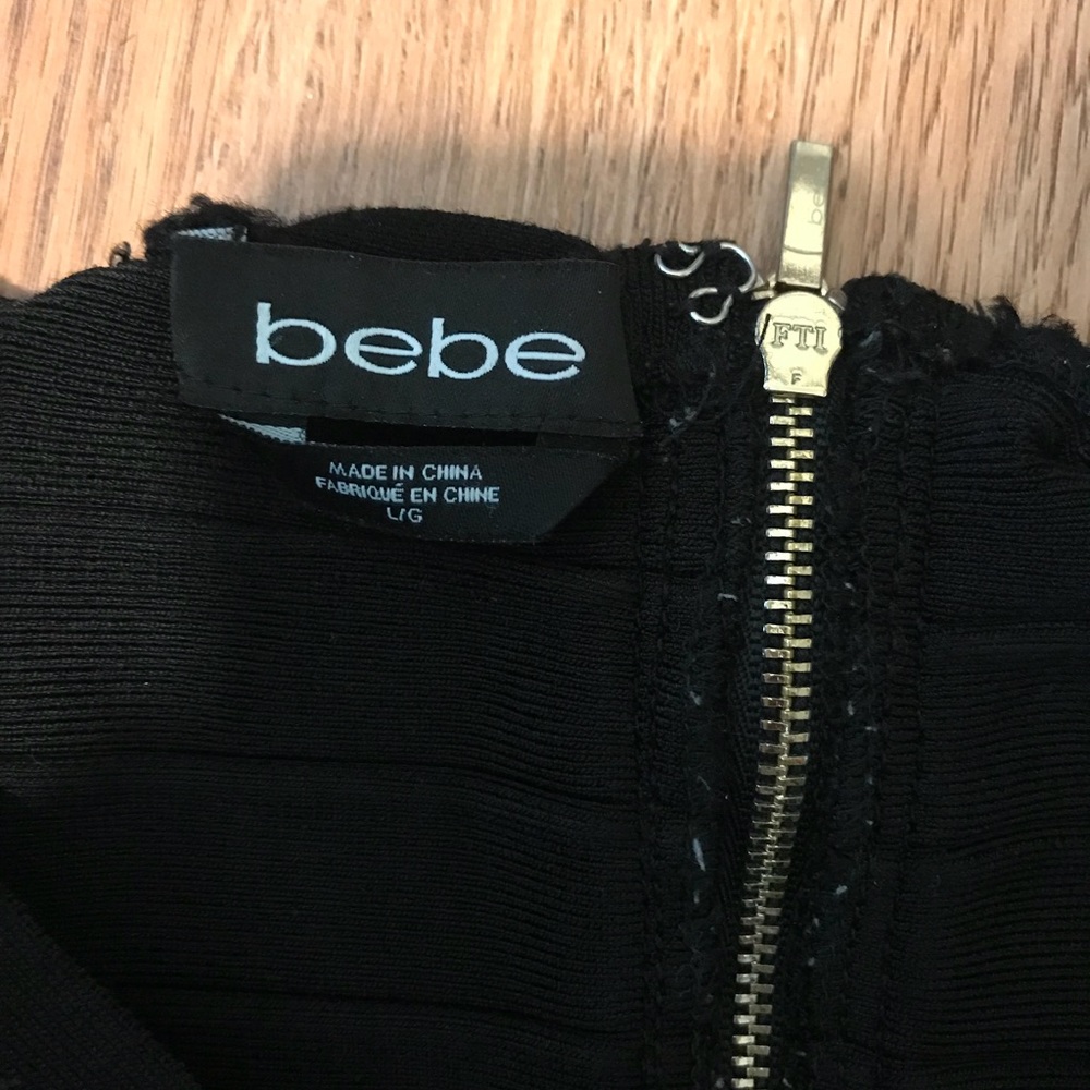 Bebe CUTOUT DETAIL BANDAGE TOP - Picture 2 of 8